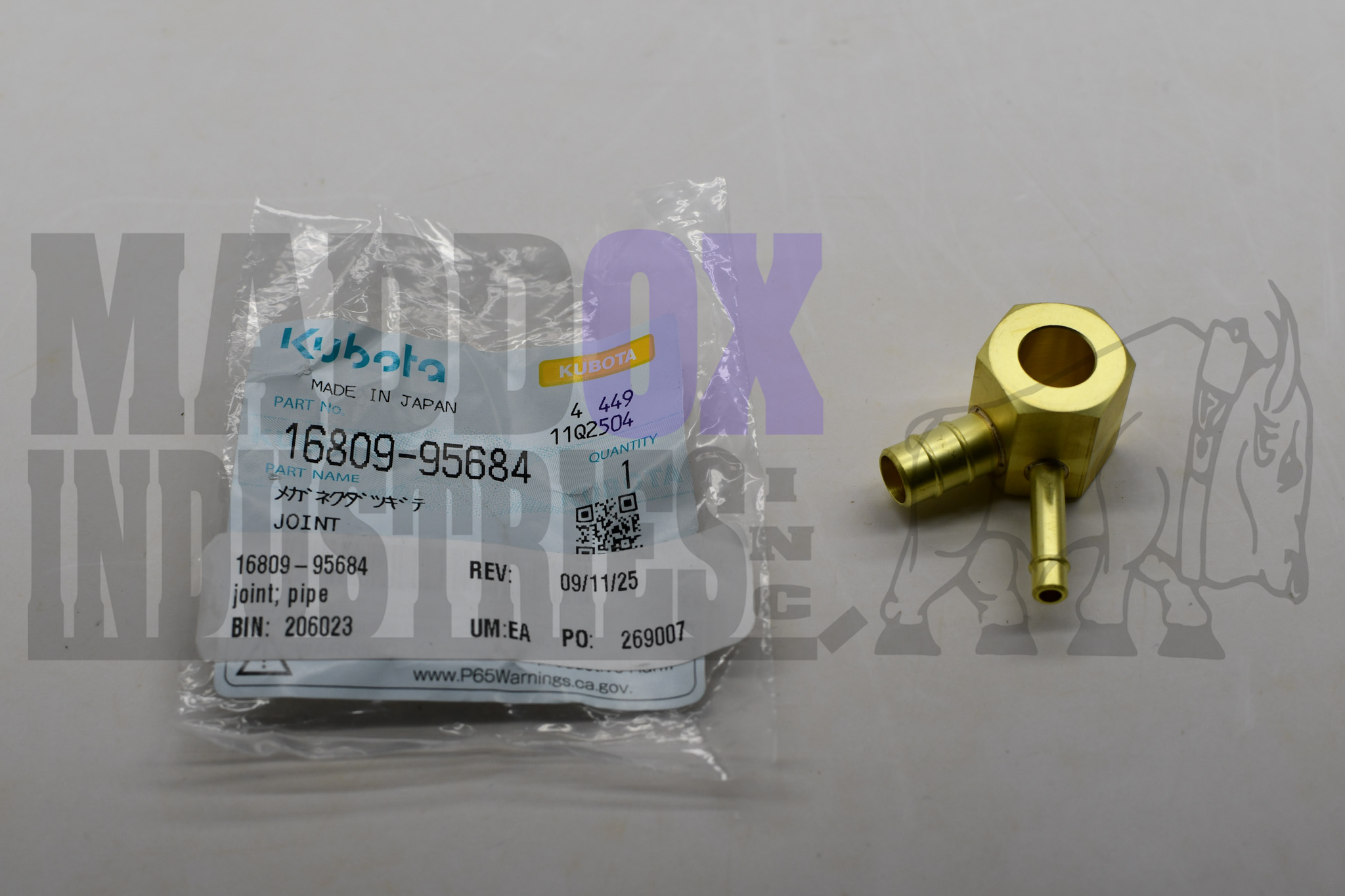 Kubota 16809-95684 Joint